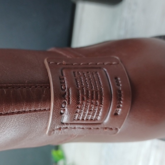 Coach Lilli Leather Boot In Walnut NIB - Picture 8 of 13